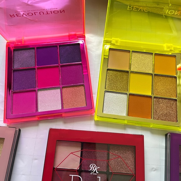 💜Eyeshadow bundle 9 color x 10 palette lot Gorgeous Revolution Neon 24K Ruby - Picture 7 of 13